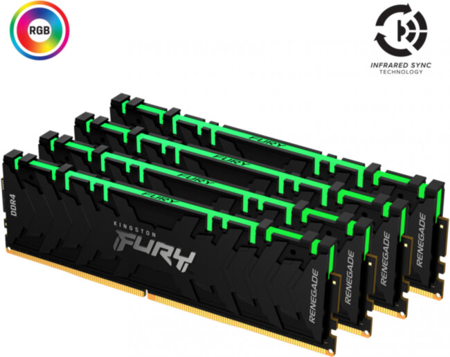 Память оперативная Kingston FURY Renegade RGB KF432C16RB1AK4/64