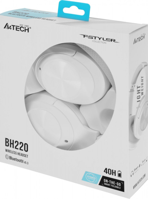 Гарнитура мониторные A4Tech BH220 WHITE Гарнитура мониторные A4Tech BH220 WHITE
