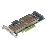 Broadcom HBA-адаптер Broadcom 9305-24i SGL (05-25699-00 / 03-25699-02007) PCIe 3.0 x8 LP, SAS/SATA 12G HBA, 24port(6*int SFF8643), 3224 IOC LSi 05-25699-00