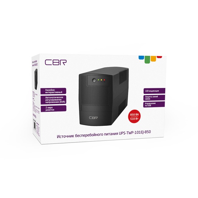 Башенный линейно-интерактивный ИБП CBR UPS-TWP-101EJ-850 Башенный линейно-интерактивный ИБП CBR UPS-TWP-101EJ-850