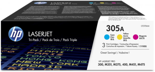 Тонер-картридж набор из 3 шт HP CF370AM