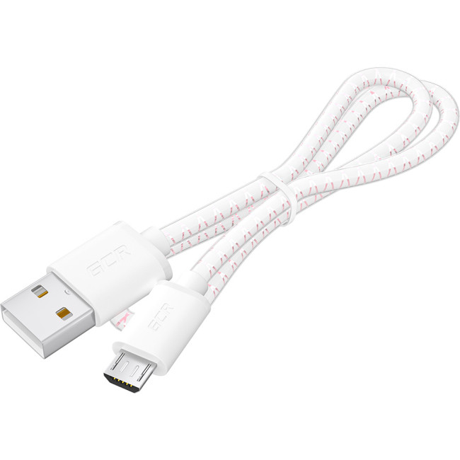 GCR Кабель 0.5m MicroUSB, бело-розовый, белые коннекторы, быстрая зарядка, 28/24 AWG, GCR-54449 Greenconnect GCR-54449 GCR Кабель 0.5m MicroUSB, бело-розовый, белые коннекторы, быстрая зарядка, 28/24 AWG, GCR-54449 Greenconnect GCR-54449