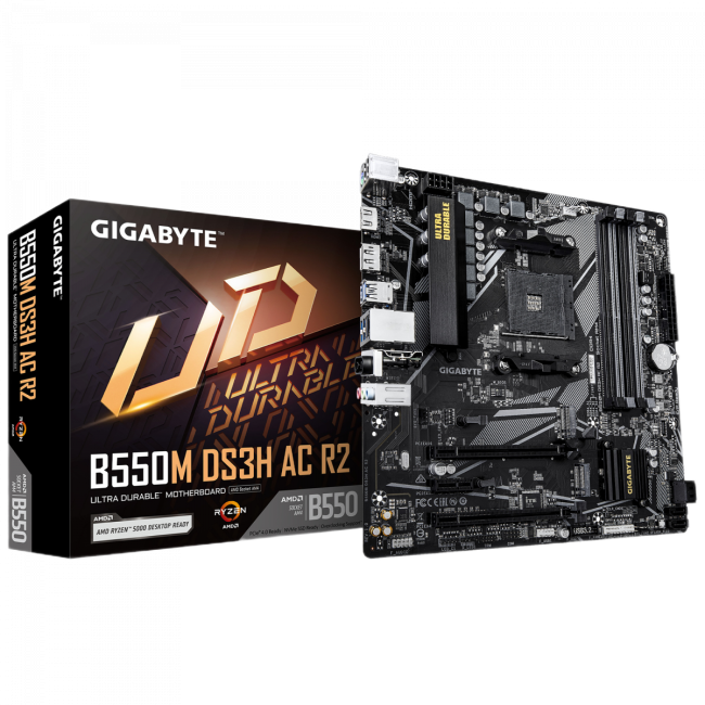 Материнская плата Gigabyte B550M DS3H AC R2 Материнская плата Gigabyte B550M DS3H AC R2