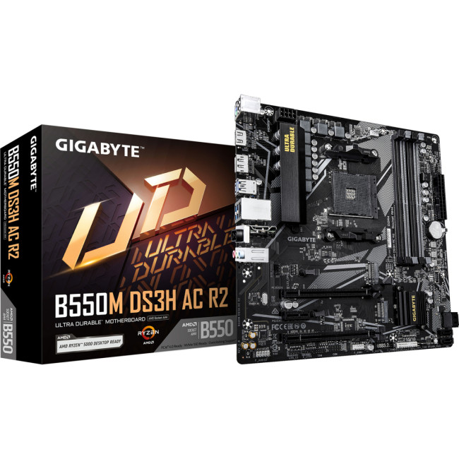 Материнская плата Gigabyte B550M DS3H AC R2 Материнская плата Gigabyte B550M DS3H AC R2