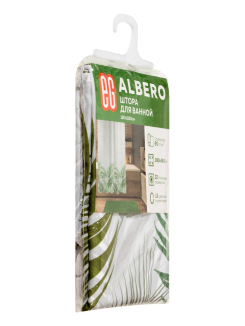 Штора для ванной Штора для ванной Albero, 180x180 см Штора для ванной Штора для ванной Albero, 180x180 см