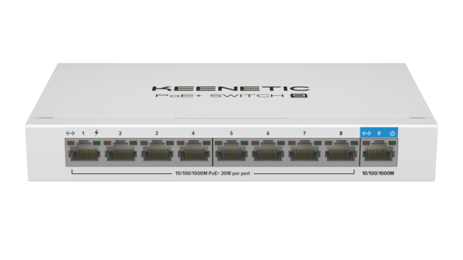 PoE+ коммутатор Keenetic Keenetic PoE+ Switch 9 (KN-4710) PoE+ коммутатор Keenetic Keenetic PoE+ Switch 9 (KN-4710)
