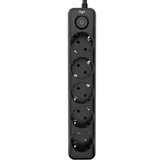 Cетевой фильтр AGNI плоский TP-FD5E-5m-black, 5 розеток Schuko, чёрный, кабель 5 метров, мощность нагрузки 4000 Вт, 16А, заземление, защита от короткого замыкания, сечение кабеля 3 х 1.5 кв.мм., размер 279x54x40 мм. AGNI TP-FD5E-5m-black Cетевой фильтр AGNI плоский TP-FD5E-5m-black, 5 розеток Schuko, чёрный, кабель 5 метров, мощность нагрузки 4000 Вт, 16А, заземление, защита от короткого замыкания, сечение кабеля 3 х 1.5 кв.мм., размер 279x54x40 мм. AGNI TP-FD5E-5m-black