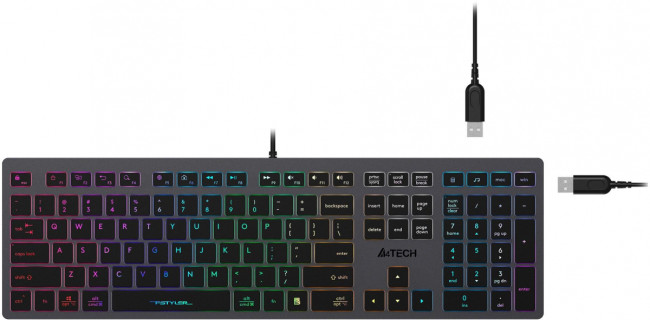 Клавиатура A4Tech FX60H GREY/NEON Клавиатура A4Tech FX60H GREY/NEON