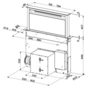 Встраиваемая в столешницу вытяжка Faber Faber FABULA PLUS EVO+BK A60