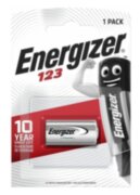 Батарейка Energizer CR123A BL1 Lithium 3V (1/6/60) Energizer E300777602 Батарейка Energizer CR123A BL1 Lithium 3V (1/6/60) Energizer E300777602