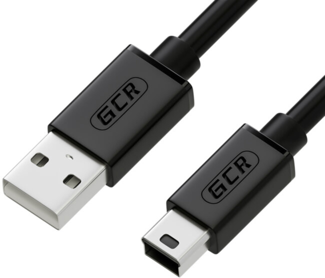 Greenconnect Кабель 1.5m USB 2.0, AM/mini 5P, черный, 28/28 AWG, экран, армированный, морозостойкий, GCR-UM2M5P-BB2S-1.5m Greenconnect USB 2.0 Type-AM - miniUSB 1.5м