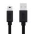Greenconnect Кабель 1.5m USB 2.0, AM/mini 5P, черный, 28/28 AWG, экран, армированный, морозостойкий, GCR-UM2M5P-BB2S-1.5m Greenconnect USB 2.0 Type-AM - miniUSB 1.5м