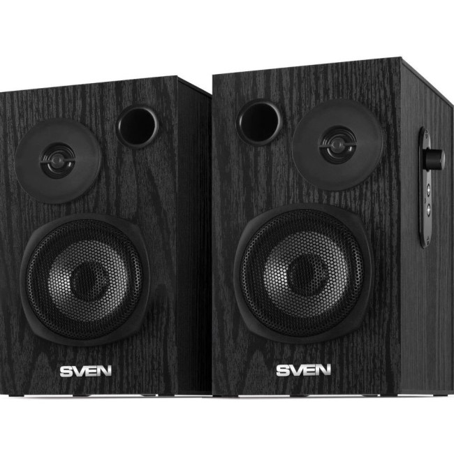 Колонки деревянные АС SPS-580 (18 Вт), черный Sven SV-017521 Колонки деревянные АС SPS-580 (18 Вт), черный Sven SV-017521
