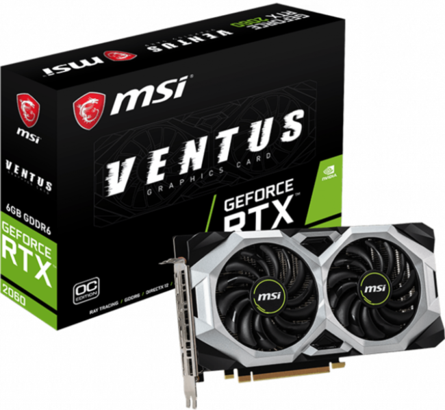 Видеокарта MSI GeForce RTX 2060 VENTUS GP OC Видеокарта MSI GeForce RTX 2060 VENTUS GP OC