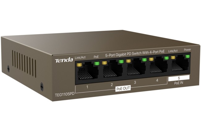 Коммутатор Tenda TEG1105PD Коммутатор Tenda TEG1105PD