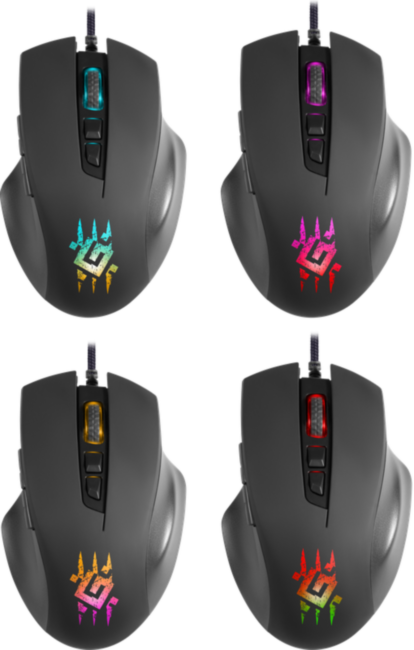 Defender Проводная игровая мышь Wolverine GM-700L RGB,7кнопок,12800dpi Defender 52700