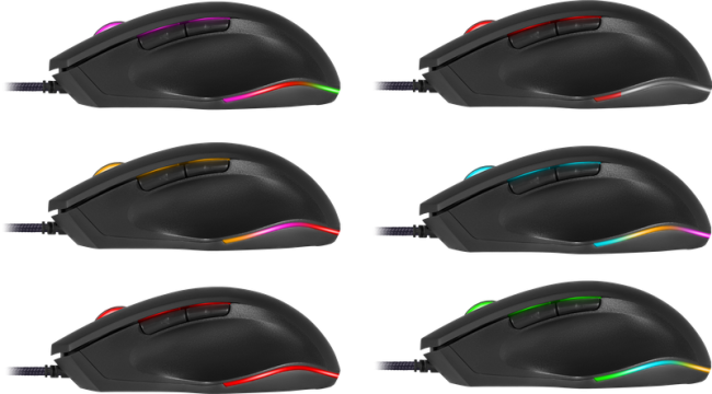 Defender Проводная игровая мышь Wolverine GM-700L RGB,7кнопок,12800dpi Defender 52700