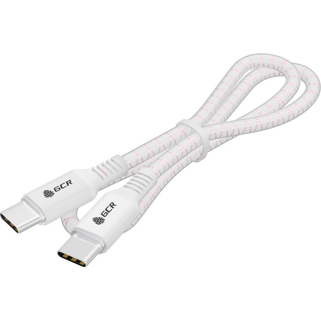 GCR Кабель 1.0m Type C-C POWER DELIVERY 18 W, бело-розовый, AL case белый, белый ПВХ, GCR-54534 Кабель Greenconnect 1 м (GCR-54534) GCR Кабель 1.0m Type C-C POWER DELIVERY 18 W, бело-розовый, AL case белый, белый ПВХ, GCR-54534 Кабель Greenconnect 1 м (GCR-54534)