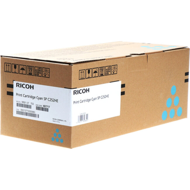 Принт-картридж высокой емкости, голубой, тип SPC252HE Ricoh 407717
