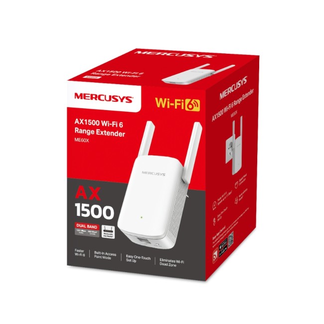 Усилитель Wi-Fi Mercusys Technologies CO ME60X Усилитель Wi-Fi Mercusys Technologies CO ME60X