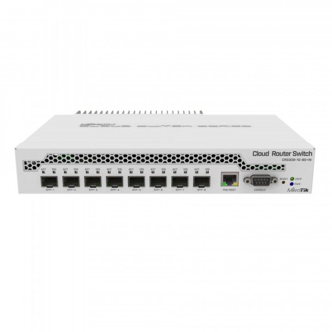 Коммутатор Mikrotik CRS309-1G-8S+IN Коммутатор Mikrotik CRS309-1G-8S+IN