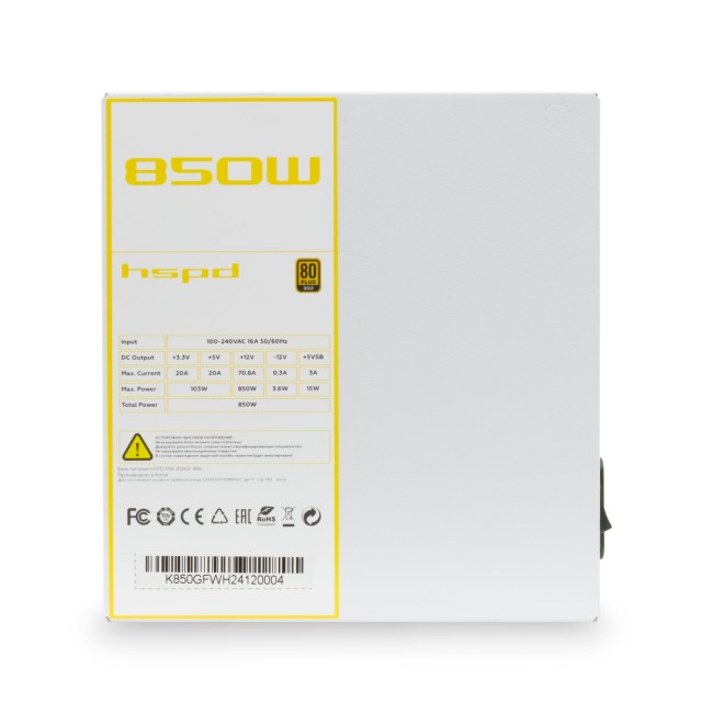 Блок питания HSPD HSK-850GF-WH Блок питания HSPD HSK-850GF-WH