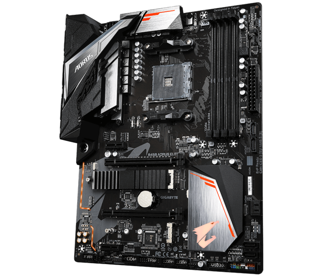 Материнская плата Gigabyte B450 AORUS Elite V2 (rev. 1.0) Материнская плата Gigabyte B450 AORUS Elite V2 (rev. 1.0)