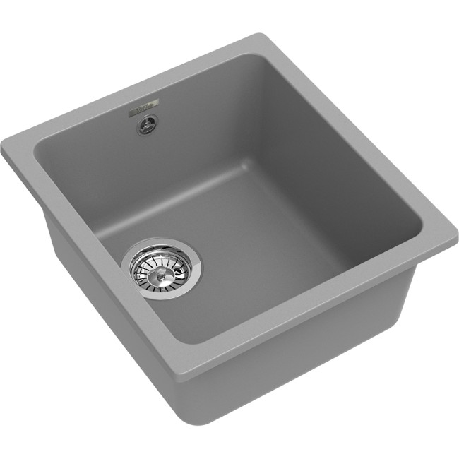 Кухонная мойка RIVELATO Rivelato BERKANA BK-35 grigio metallizzato Кухонная мойка RIVELATO Rivelato BERKANA BK-35 grigio metallizzato