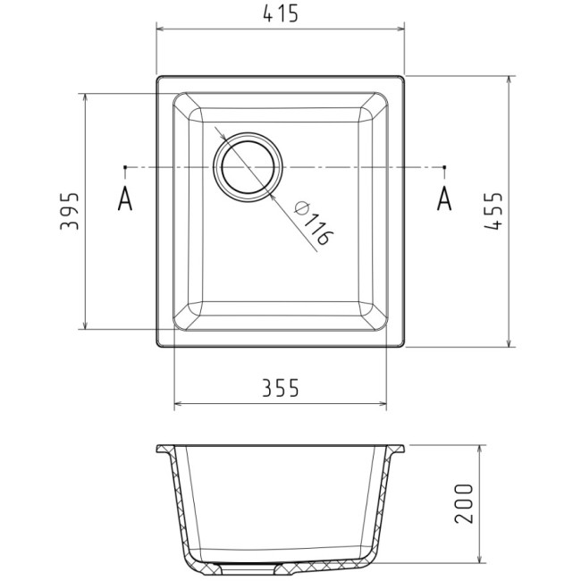 Кухонная мойка RIVELATO Rivelato BERKANA BK-35 grigio metallizzato Кухонная мойка RIVELATO Rivelato BERKANA BK-35 grigio metallizzato