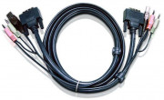 Кабель KVM USB(тип А Male)+DVI-D(Male)+2хАудио(Male) <-> USB(тип B Male)+DVI-D(Male)+2хАудио(Male) 1,8м., черный. ATEN 2L-7D02U Кабель KVM USB(тип А Male)+DVI-D(Male)+2хАудио(Male) <-> USB(тип B Male)+DVI-D(Male)+2хАудио(Male) 1,8м., черный. ATEN 2L-7D02U