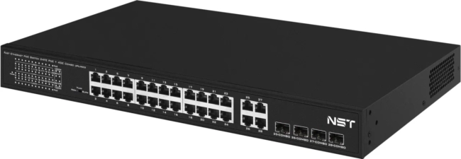 PoE коммутатор Fast Ethernet NST NS-SW-24F4G-P
