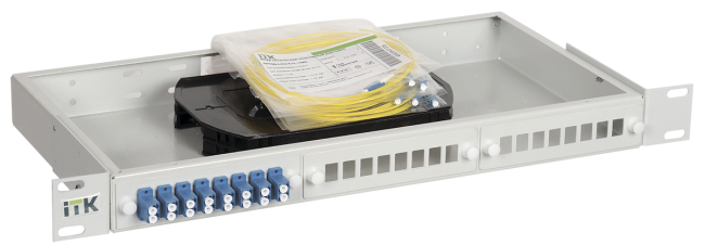 ITK 1U кросс укомплектованный: LC (duplex) 8шт; (OS2) ITK FOBX24-1U-8LCUD09 ITK 1U кросс укомплектованный: LC (duplex) 8шт; (OS2) ITK FOBX24-1U-8LCUD09