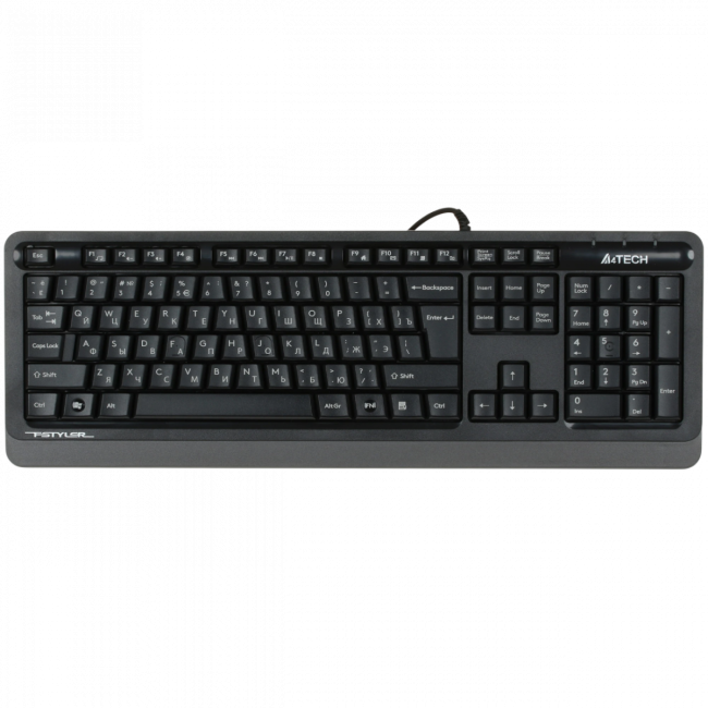 Клавиатура A4Tech Fstyler FKS10 черный/серый USB (FKS10 GREY) A4Tech FKS10 GREY Клавиатура A4Tech Fstyler FKS10 черный/серый USB (FKS10 GREY) A4Tech FKS10 GREY
