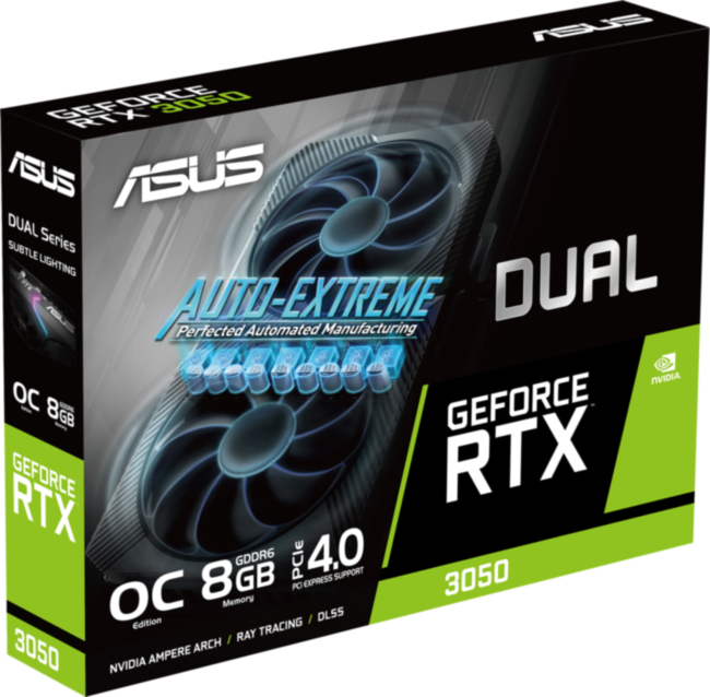 Видеокарта ASUS DUAL-RTX3050-O8G Видеокарта ASUS DUAL-RTX3050-O8G