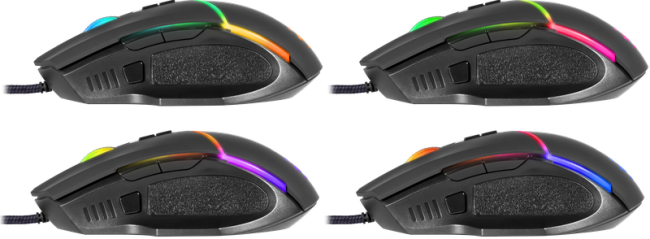 Defender Проводная игровая мышь Warfame GM-880L RGB,8кнопок,12800dpi Defender 52880