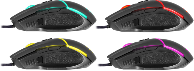 Defender Проводная игровая мышь Warfame GM-880L RGB,8кнопок,12800dpi Defender 52880