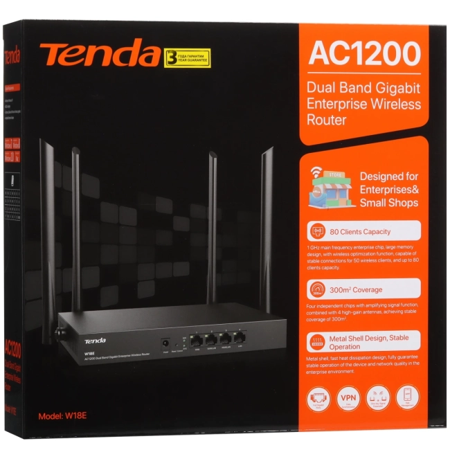 Маршрутизатор Tenda W18E