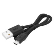 GCR Кабель 1.0m MicroUSB, быстрая зарядка, черный нейлон, GCR-54085 Greenconnect GCR-54085
