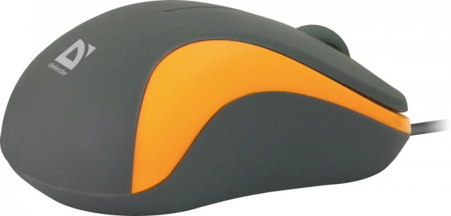 Defender Проводная оптическая мышь Accura MS-970 серый+оранжевый,3кнопки,1000 Defender Accura MS-970 серый+оранжевый