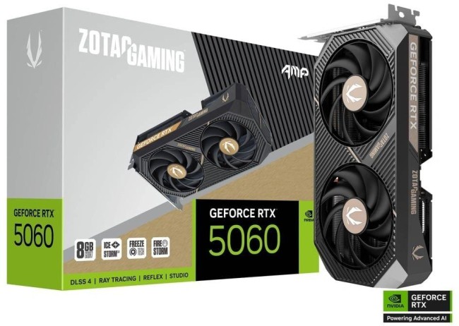 Видеокарта Zotac GAMING GeForce RTX 5060 AMP 8Gb (ZT-B50600F-10M)