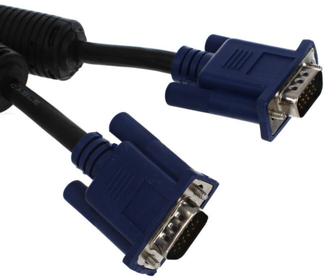 Кабель монитор-SVGA card (15M-15M) 1,8м 2 фильтра VCOM <VVG6448-1.8M> VCOM VGA (m) - VGA (m) 1.8м