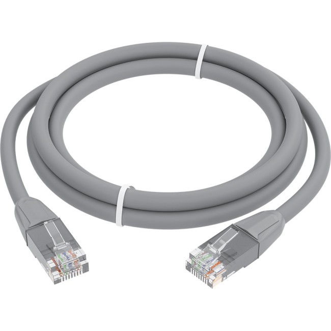GCR Патч-корд прямой 7.5m LSZH UTP кат.6, серый, 24 AWG, литой без фиксатора, ethernet high speed, RJ45, T568B, GCR-52753 Greenconnect GCR-52753