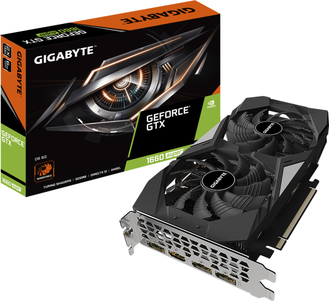 Видеокарта GIGABYTE GeForce GTX 1660 SUPER D6 6G Видеокарта GIGABYTE GeForce GTX 1660 SUPER D6 6G