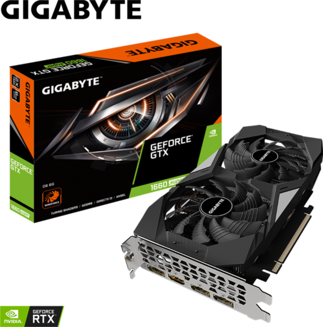 Видеокарта GIGABYTE GeForce GTX 1660 SUPER D6 6G Видеокарта GIGABYTE GeForce GTX 1660 SUPER D6 6G