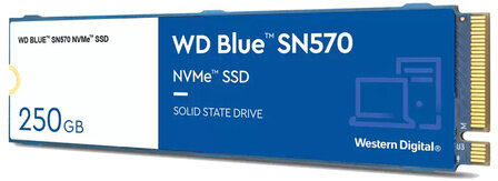 Твердотельный накопитель WD Blue SN570 WDS250G3B0C Твердотельный накопитель WD Blue SN570 WDS250G3B0C