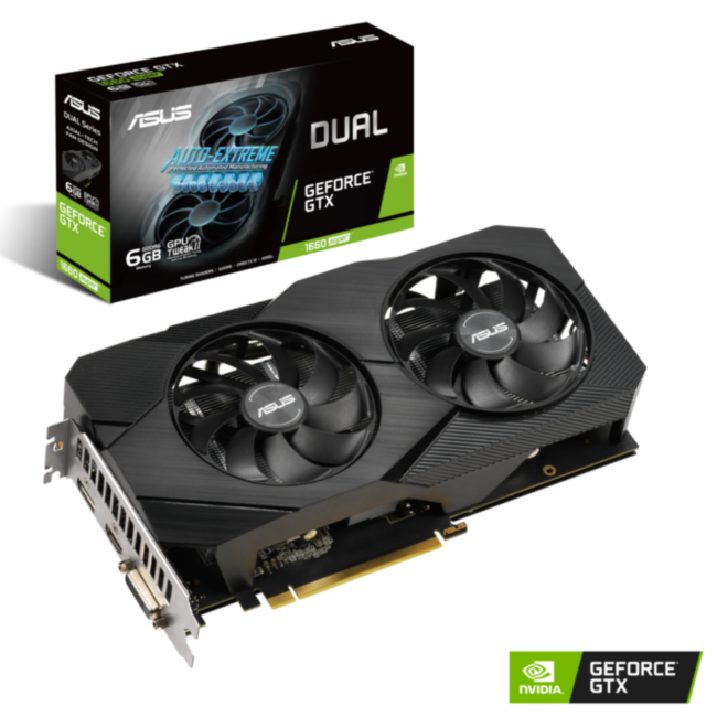 Видеокарта ASUS DUAL-GTX1660S-6G-EVO