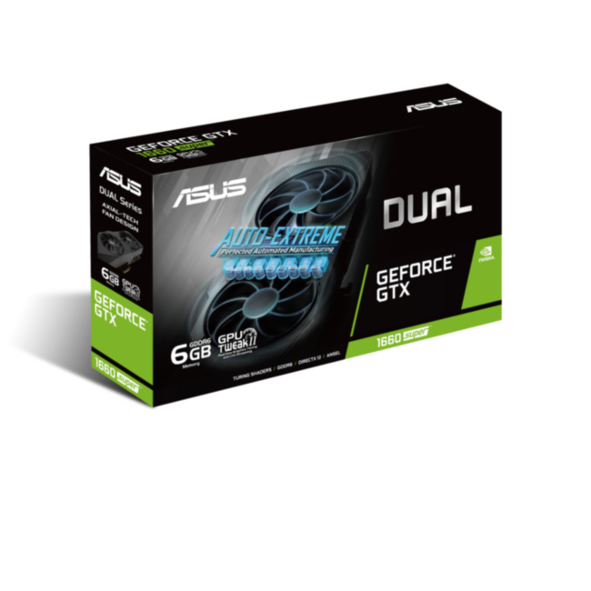Видеокарта ASUS DUAL-GTX1660S-6G-EVO