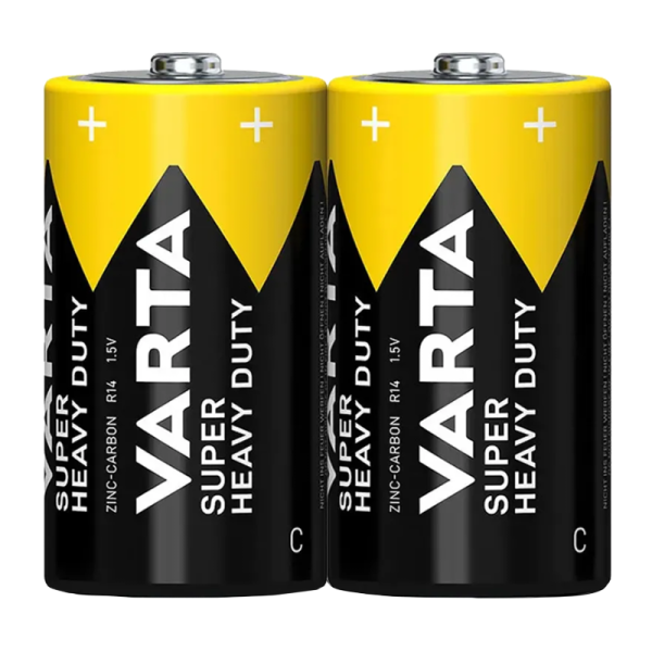 Батарейка Varta SUPERLIFE R14 C Shrink 2 Heavy Duty 1.5V (2014) (2/24/120) (2 шт.) VARTA 02014101302