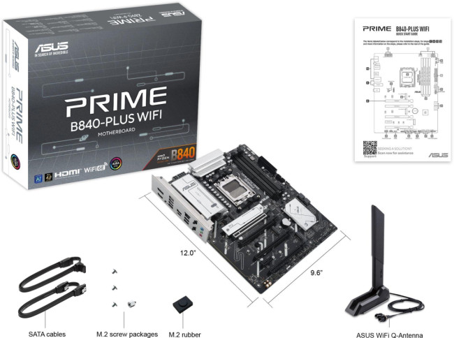 Материнская плата ASUS PRIME B840-PLUS WIFI Материнская плата ASUS PRIME B840-PLUS WIFI