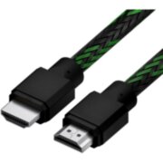 Кабель 2.0m HDMI 2.0, BICOLOR черно-зеленый нейлон, Ultra HD, 4K 60 fps 60Hz/5K*30Hz, 3D, AUDIO, 18.0 Гбит/с, 28AWG 4PH 4PH-R90018